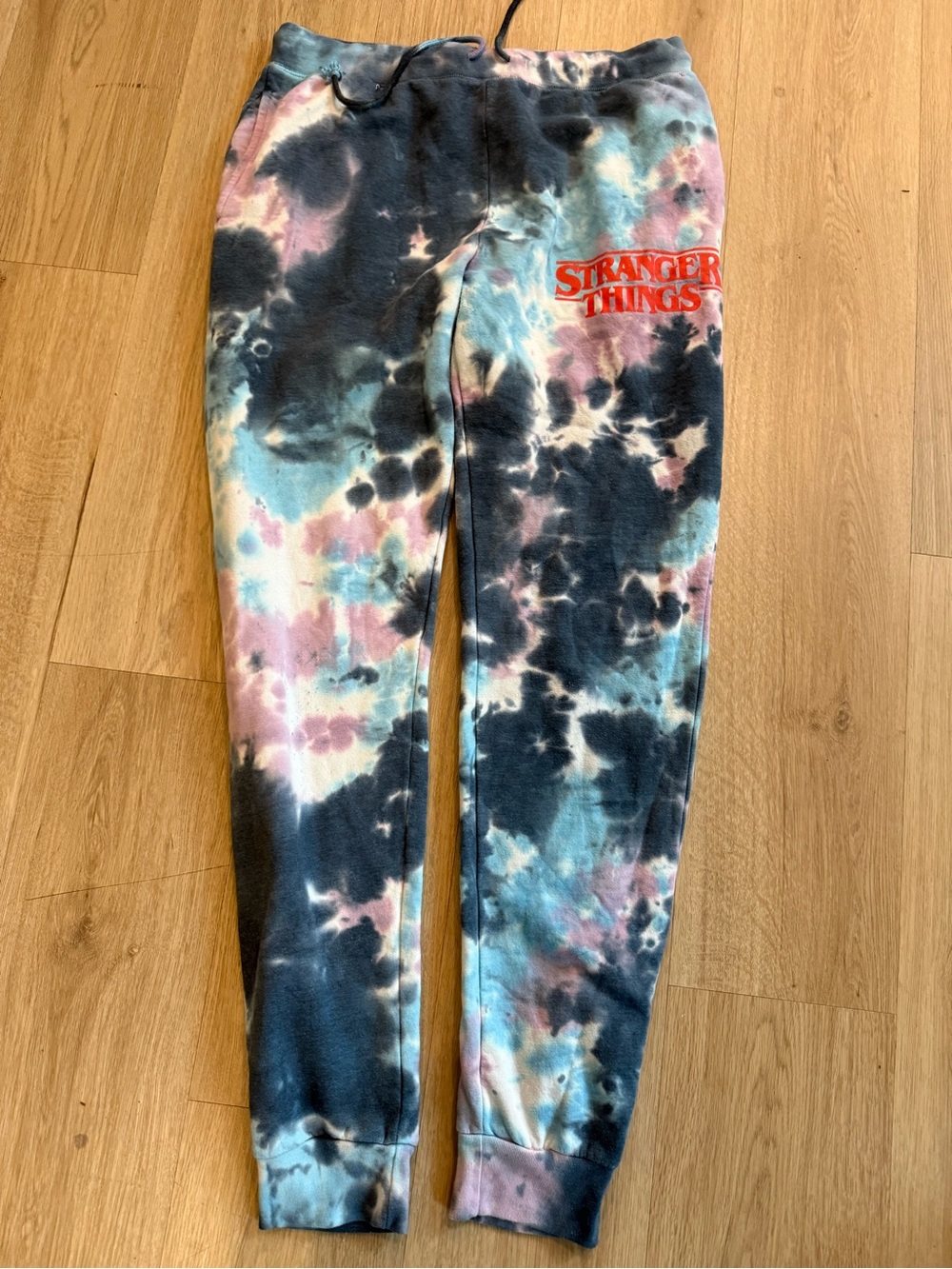 Tie-Dye Joggers with Stranger Things Logo - Multicolor